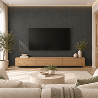 Autocollant mural 3D en PVC à effet bois, autocollant adhésif imperméable et effaçable pour salon, chambre à coucher, cuisine