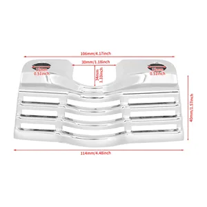 Rãnh vây Chrome tia lửa cắm đầu bu lông Bìa phù hợp cho <span class=keywords><strong>Harley</strong></span> Touring đường Vua Electra đường phố Glide FLHR 1999-2014 - Product Image 5