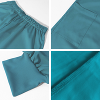 Ensemble de tenue médicale pour femmes : Haut d'infirmière à demi-zip et pantalon jogger multi-poches en tissu tricoté – Vente en gros et personnalisation