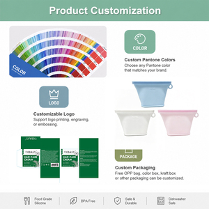 Sacs de conservation en silicone réutilisables, de marque, brevetés, de qualité alimentaire, sans BPA, 500 ml, 1000 ml, 1500 ml, compatibles lave-vaisselle - Product Image 4