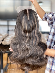 Customized 2025 Shy Wholesale 100% Female Human <b>Hair</b> <b>Toppers</b> 20 Inch 5x5 Lace Front 8x8 <b>Topper</b> for White <b>Women</b> - Product Image 2