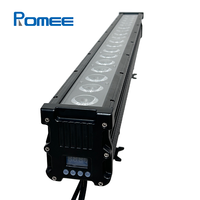Barre de projecteur LED murale extérieure 18x18W RGBWA+UV 6-en-1 IP65 avec contrôle par pixel DMX pour éclairage architectural de scène et événements
