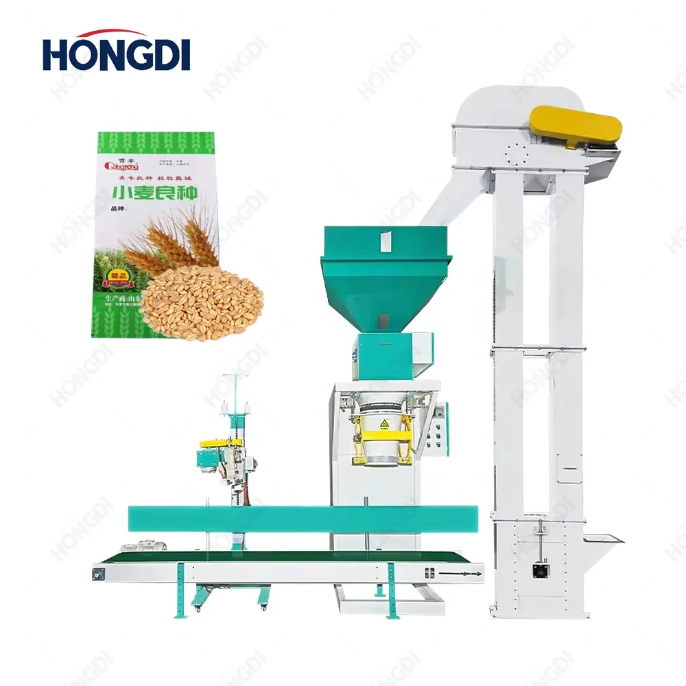 Vollautomatische Maschine für 20 kg Weizenfutter Saatgut Tiernahrung Bohne für 5 kg Reisverpackung
