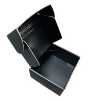 Emballage flexible KEXIN avec gaufrage et laminage mat, boîte d'expédition en carton ondulé noir pour câbles enroulés et tressés