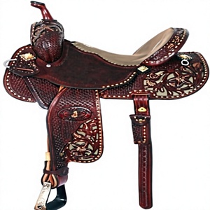 Sillín de Carreras de Cuero Inglés BS International con Herrajes SUS304, Armação de Madera, Color Marrón, Talla Completa para Adulto, Equipo de Equitación Sostenible - Product Image 3