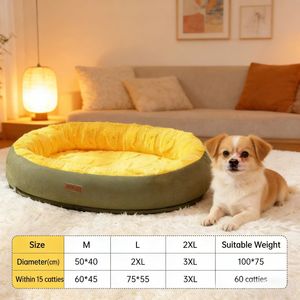 Cama para Mascotas de Lino XL para Otoño e Invierno, Caseta Gruesa con Pelo de Conejo, Ecológica, Diseño Sólido, Cálida para Perros y Gatos Grandes/Pequeños - Product Image 2