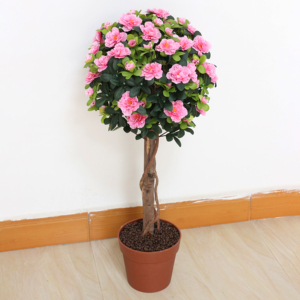 Trong Kho Nhà Máy Hàng Tồn Kho 3ft Nhân Tạo Azelaa Hoa Hồng Topiary Duy Nhất Bóng Cây Cho Trang Trí Nội Thất Trong Nhà - Product Image 1