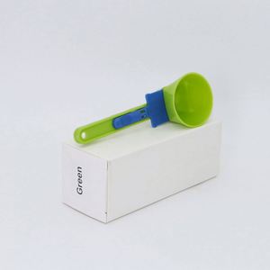 Wholesale No Spill Eco-Friendly Long Handle Measuring <b>Spoon</b> Funnel for Protein Powder Workout Sports Drinks Baby Formula K-Cup - Product Image 2