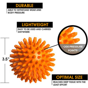 ลูกบอลนวดเท้าแบบมีเดือยแหลม,ที่นวดเนื้อเยื่อและกล้ามเนื้อแบบปล่อยสำหรับโยคะ - Product Image 2