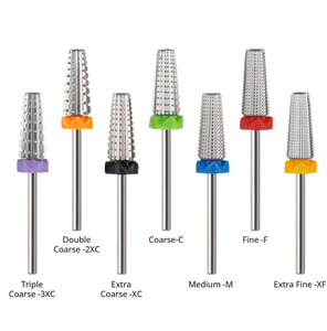 4XC Extra Coarse 3/32" Tungsten <b>Carbide</b> Nail <b>Drill</b> <b>Bit</b> 5 in 1 Tapered Barrel Efile for Fast Acrylic Removal Nail Salon Tool - Product Image 5