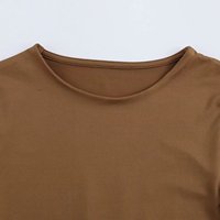 KAR & OT ZA 2024-Combinaison à manches longues et col rond pour femmes, nouvelle collection automne, 1026725