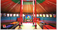 Yourte de luxe en bois, dôme étanche, mongol