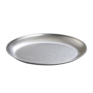 Retro Stainless Steel Oval Plate 20-20.9cm Solid Color Shallow Dish For Hotel Meals Microwave Safe - Product Image 3