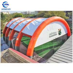 82ft long large size Inflatables paintball field shooting sport tent bunker arena