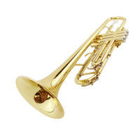 Professional Gold Lacquer Brass Trumpet in B-flat Major (BB)-Beginner-Friendly