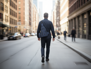 Borsa da petto da uomo con tre lacci regolabili in nylon, design casual per uso quotidiano, adatta a tutte le stagioni - Product Image 2