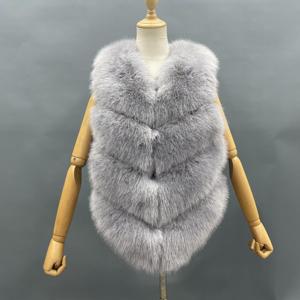 Janefur Mujeres Moda Abrigos Invierno y Otoño Delgado Chaleco de Piel Falsa - Product Image 5