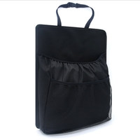 Organisateur de siège de voiture style professionnel, sac de rangement pour voiture, sac suspendu pour coffre, boîte de rangement pour dossier de siège arrière, poche en filet Oxford