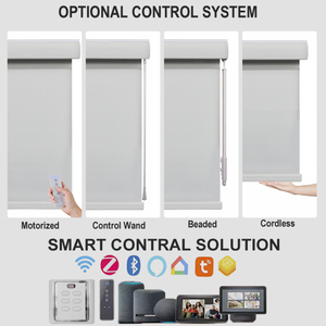 Persianas enrollables motorizadas inteligentes tipo cassette completamente cerradas con riel lateral, cortinas enrollables opacas para sala <span class=keywords><strong>de</strong></span> estar <span class=keywords><strong>de</strong></span> hotel - Product Image 2
