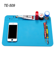 Tapis Magnétique Résistant à la Chaleur TE509 Isolation Soudure Silicone Pad Bureau Plate-Forme Tapis Station De Soudage Fer PC BGA Outils De Réparation
