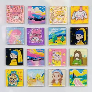 At Yılı Akrilik Buzdolabı Magneti Promosyon İş Hediyesi Sevimli Karikatür Anime Baskılı, Dönen Epoksi Akrilik Buzdolabı Magneti - Product Image 6