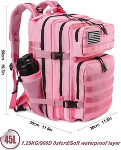 <span class=keywords><strong>Mochila</strong></span> Deportiva Táctica Impermeable con Logotipo Personalizado, Forro de Poliéster Oxford, Capacidad de 36-56L, para Gimnasio, <span class=keywords><strong>Crossfit</strong></span> y Fitness - Product Image 5