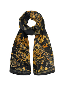 Abaya en satin à imprimé doré <span class=keywords><strong>baroque</strong></span> de luxe, taille unique, longue robe kaftan pour femmes, robe musulmane de mode africaine pour la nuit - Product Image 4
