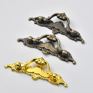 Jingmao 402 Tiradores de Cajón de Estilo Antiguo Europeo, Aleación de Zinc, Bronce Cepillado, Dorado, Negro, Herrajes Duraderos para Muebles - Product Image 3