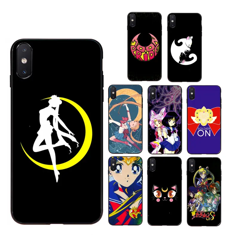 Anime Sailor Moon soft silicone TPU/UV printing mobile phone case for iphone5/5s/6/6s/7/8/7plus/8plus/X/XS/XMAX/11/11pro/max