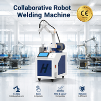 Machine de soudage robotisée industrielle de haute précision, 6 axes, programmable, collaborative, MIG, laser, automatique, pour métaux lourds, acier