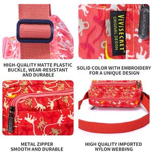 Borsa a tracolla da donna Vintage personalizzata con fiore estivo con stampa digitale piccola borsa a tracolla <span class=keywords><strong>Messenger</strong></span> con Logo - Product Image 5