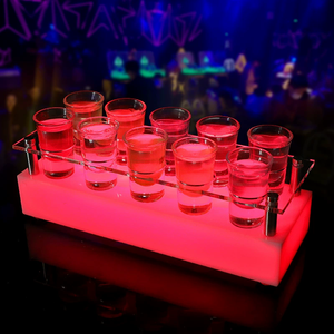 RICHSHINING-Porte-gobelet à balles en cristal créatif LED, étagère à cocktail en acrylique, présentoir pour décorations de fête KTV - Product Image 5