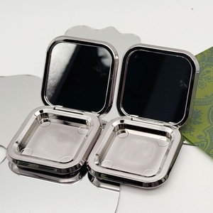 Caja de sombra de ojos de un solo lado de color plateado <span class=keywords><strong>con</strong></span> logotipo personalizado embalaje de plato de colorete en polvo - Product Image 2