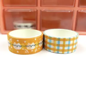 Vast Gifts Orange Cat Japan Dekoration Gedruckter Papier block Washi Tapes Set Aufkleber Briefpapier Tapes