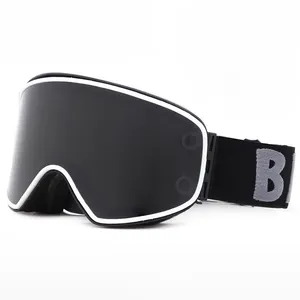 Doppelschicht-Sphärische Linsen für den Außenbereich Benutzer definiertes Logo UV-Schutz Anti-Fog-Schnee brille Magnetische Ski brille