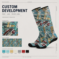 Chaussettes numériques personnalisées OEM pour adultes, en polyester/nylon/coton/bambou/laine, résistantes aux déchirures, à séchage rapide, respirantes et sans coutures, pour l'automne