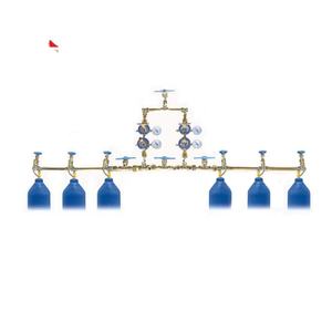 Многоканальный коллектор для кислородных баллонов 3+3 из латуни/меди с возможностью сварки, модель Longteng LTHL - Product Image 1