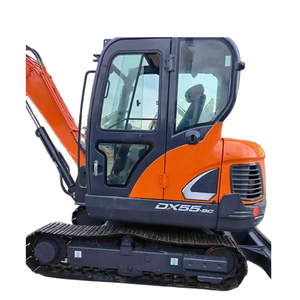 Excavadora Doosan DX55 DX60, marca Original de Corea, serie 55 60, Mini excavadora de segunda mano de 5 toneladas, buen motor, engranaje de caja de cambios, PLC - Product Image 3