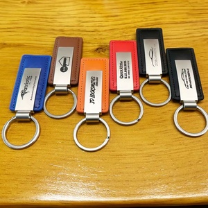Car Leather <b>Keyring</b> Manufacturer Wholesale Sublimation Key Chain Custom Brand Logo <b>Name</b> Souvenir Promotional PU Leather Keychain - Product Image 3