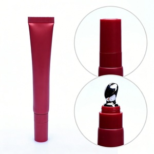Tube souple mat rouge 15g 20g pour crème contour des yeux, emballage cosmétique, vente en gros, marque privée, pour lotion, baume à lèvres, brillant à lèvres - Product Image 1