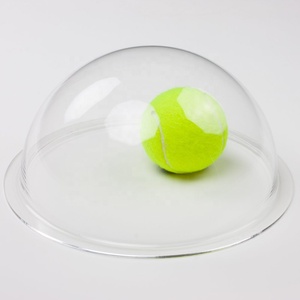 Tùy chỉnh rõ ràng <span class=keywords><strong>Acrylic</strong></span> nửa mái vòm cho mỹ phẩm hiển thị laser cắt hình cầu rỗng - Product Image 1