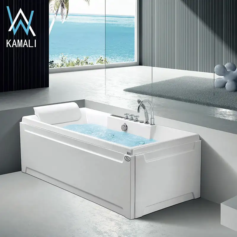 Kamali — baignoire gonflable M1799, pour spa d'intérieur, japon, sexe libre, tourbillon, pied libre, carré, moderne, en céramique, 2020