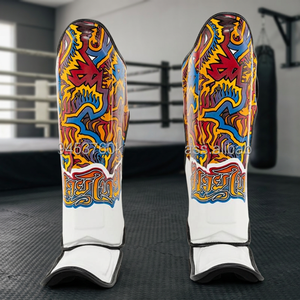 อุปกรณ์ป้องกันหน้าแข้งสำหรับมวยไทยใหม่ MMA คิกบ็อกซิ่งที่ข้อเท้าศิลปะการต่อสู้อุปกรณ์ป้องกันหน้าแข้ง - Product Image 2