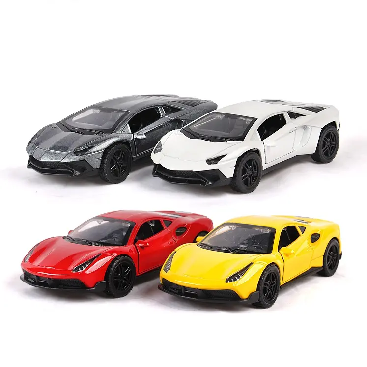 Прямая продажа с фабрики, литые модели спортивных автомобилей из сплава Lamborghini Ferrari в <span class=keywords><strong>масштабе</strong></span> 1/36, Смешанная упаковка