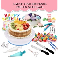 Wil Ton Ama Zon Venta caliente 220 PCS Kit completo de decoración de pasteles Suministros para hornear Herramientas de decoración de pasteles de panadería