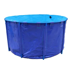 Pvc Zeildoek Vis Vijver Viskweekapparatuur Aquacultuursysteem Plastic Watertank Viskwekerij Tank