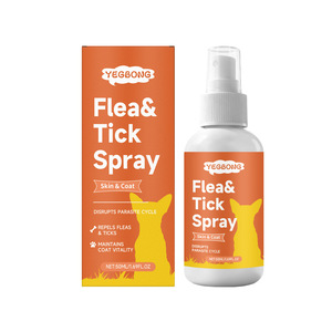 Spray <span class=keywords><strong>anti</strong></span>-<span class=keywords><strong>puces</strong></span> et tiques <span class=keywords><strong>naturel</strong></span> pour chiens et chats, protection cutanée et pelage - Product Image 1