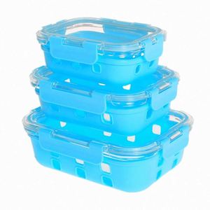 Food Container <b>Glass</b> OEM & ODM Lunch <b>Box</b> With BPA Free Lid Wholesale High Borosilicate <b>Glass</b> Food Storage Container - Product Image 2