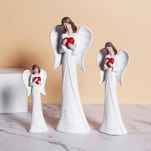 Ornements d'Ange Amour Nordique, Figurines d'Ange Fille en Résine, Artisanat de Fée, Cadeau de Mariage, Décoration d'Intérieur - Product Image 2