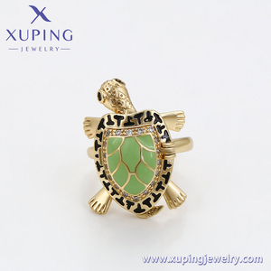 X000962556 Joyería XUPING Anillos <span class=keywords><strong>de</strong></span> Moda <span class=keywords><strong>de</strong></span> <span class=keywords><strong>Tortuga</strong></span> Verde Animal Chapados en Oro <span class=keywords><strong>de</strong></span> 14K - Product Image 6